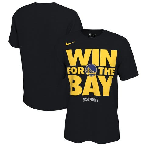 Unisex Nike Black Golden State Warriors 2025 NBA Playoffs On-Court Mantra T-Shirt