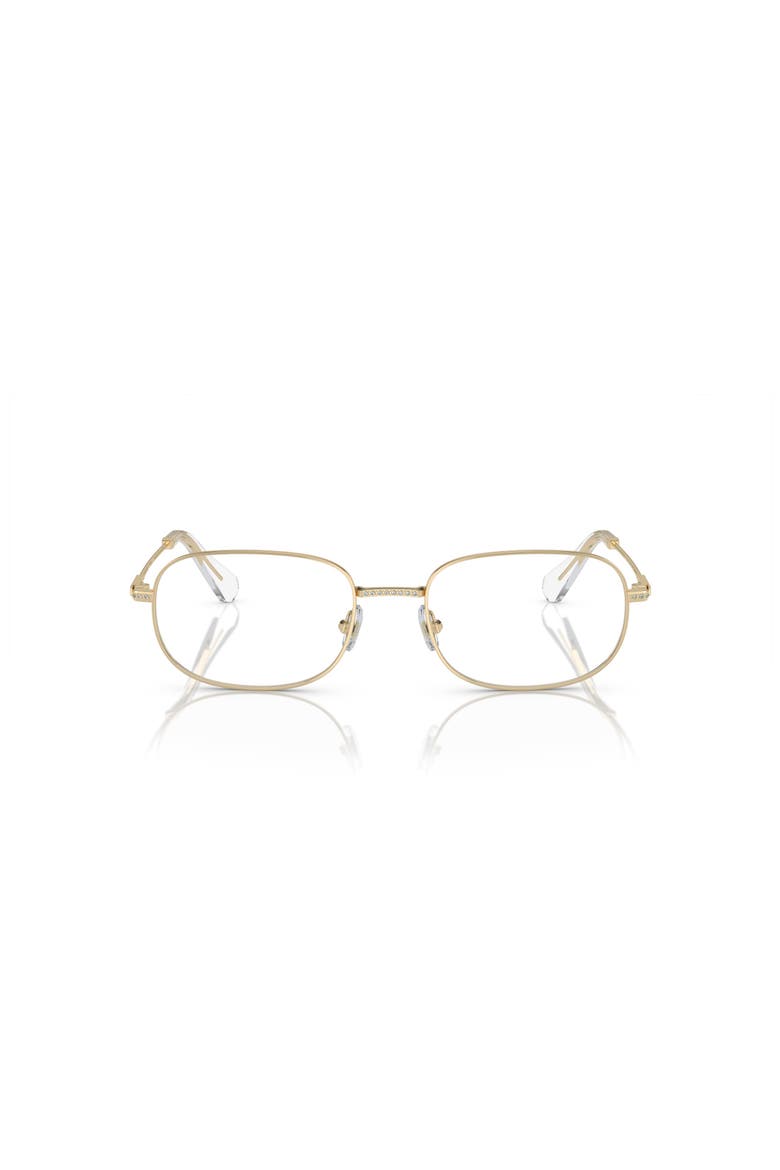 54mm Rectangle optical glasses, Alternate, color, Gold