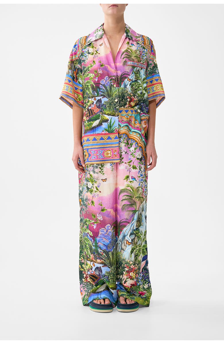 Camilla Oversized Shirt With Pocket, Main, color, Turkish Delight