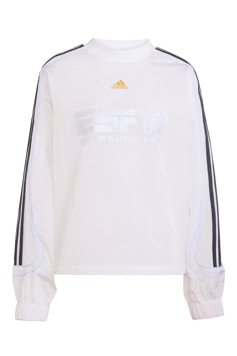 Teamgeist 2.0 Woven Crewneck Sweatshirt, Alternate, color, WHITE