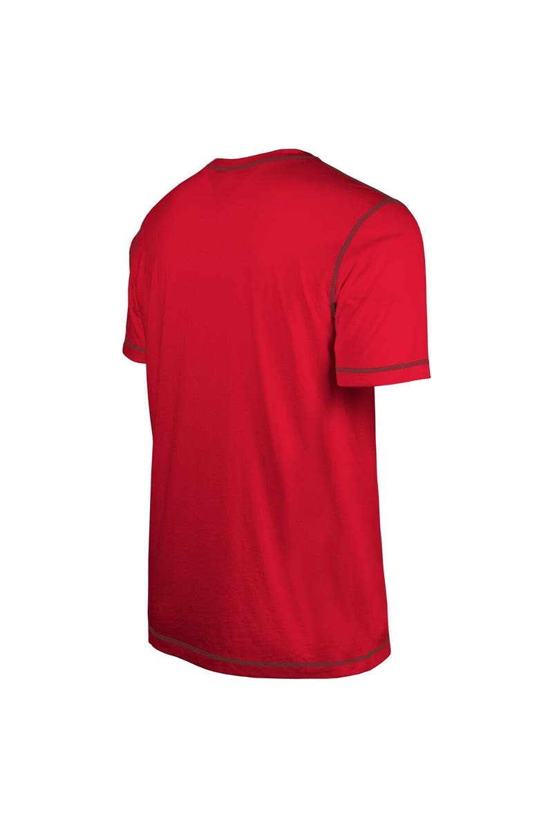 New Era Men's New Era Red Tampa Bay Buccaneers Third Down Puff Print T-Shirt, Alternate, color, Red