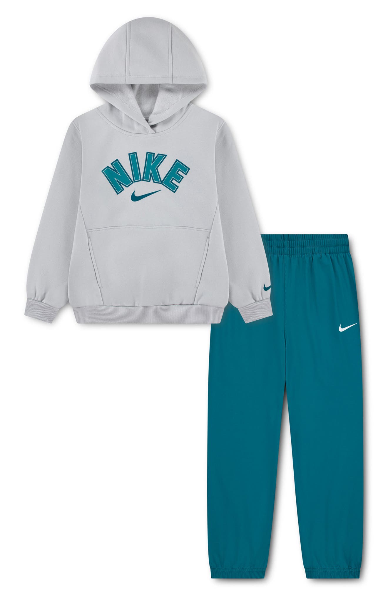 Kids' Fleece Hoodie & Woven Pants Set