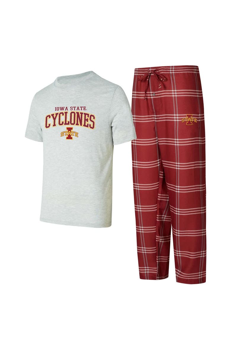 Men's Concepts Sport Iowa State Cyclones T-Shirt & Pants Sleep Set, Main, color, Cardinal