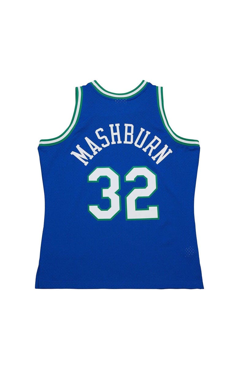 Mitchell & Ness Men's Mitchell & Ness Jamal Mashburn Blue Dallas Mavericks 2001/02 Hardwood Classics Swingman Jersey, Alternate, color, 