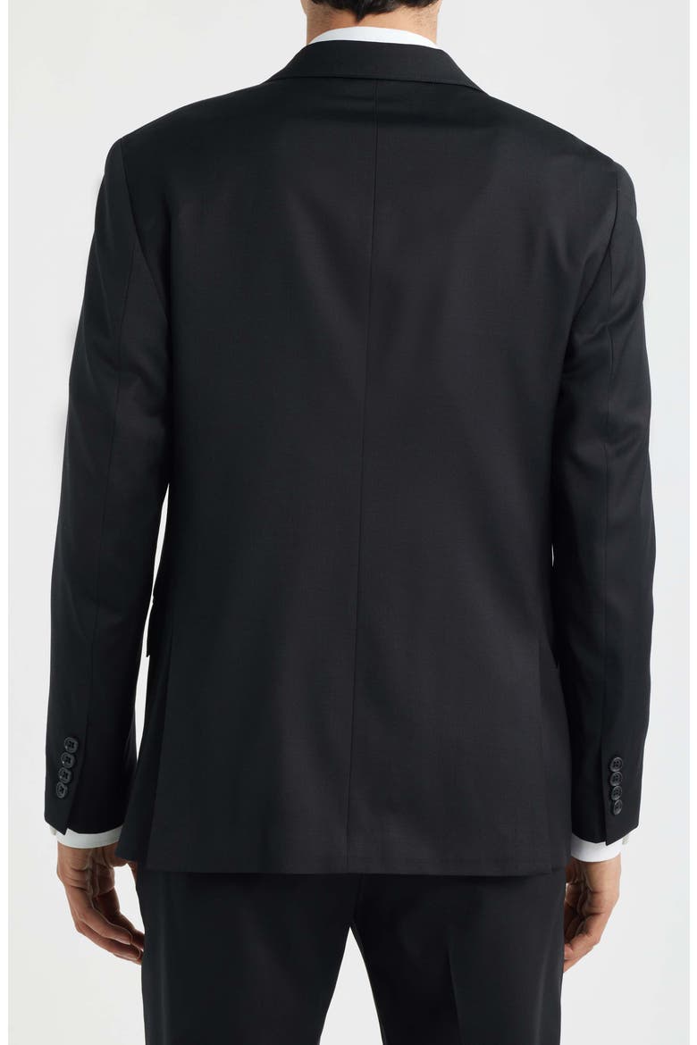 Jetsetter Standard Fit Black Stretch Wool Suit Jacket, Alternate, color, BLACK