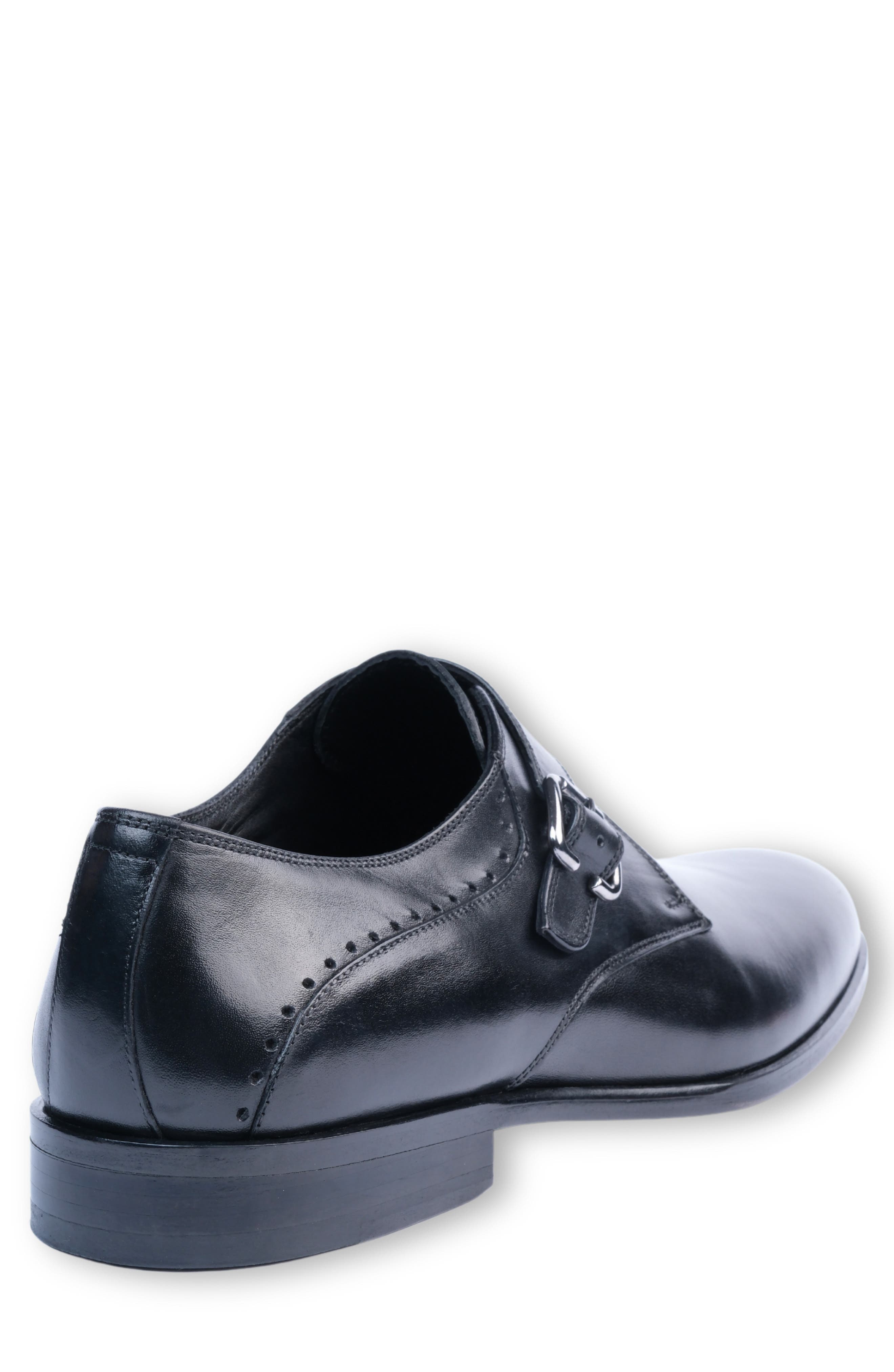 VELLAPAIS Burton Monk Strap Shoe, Alternate, color, Black