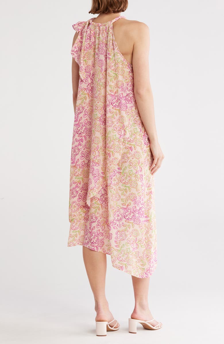 Joie Hayes Asymmetric Silk Dress, Alternate, color,