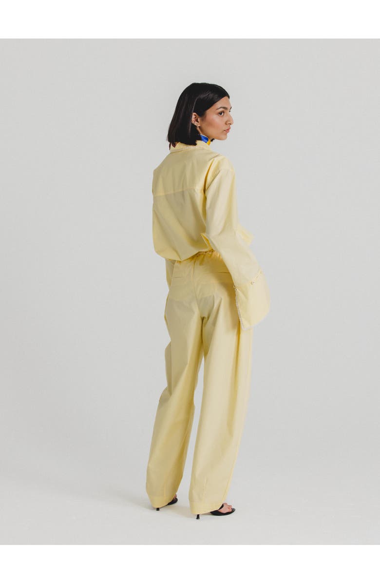 Alas Cotton Poplin Pants, Alternate, color, Butter Yellow