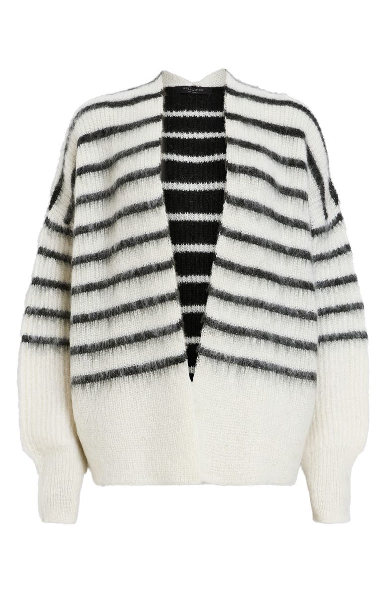 AllSaints Riga Stripe Cardigan, Alternate, color, 