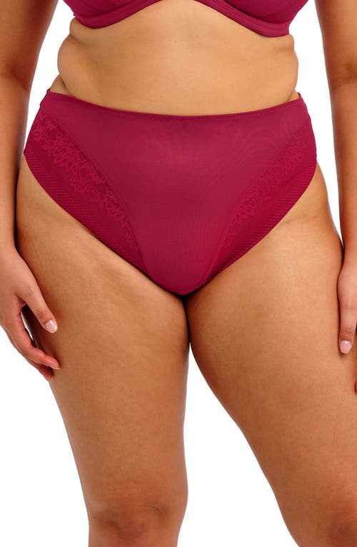 Elomi Nerina High Leg Briefs In Red
