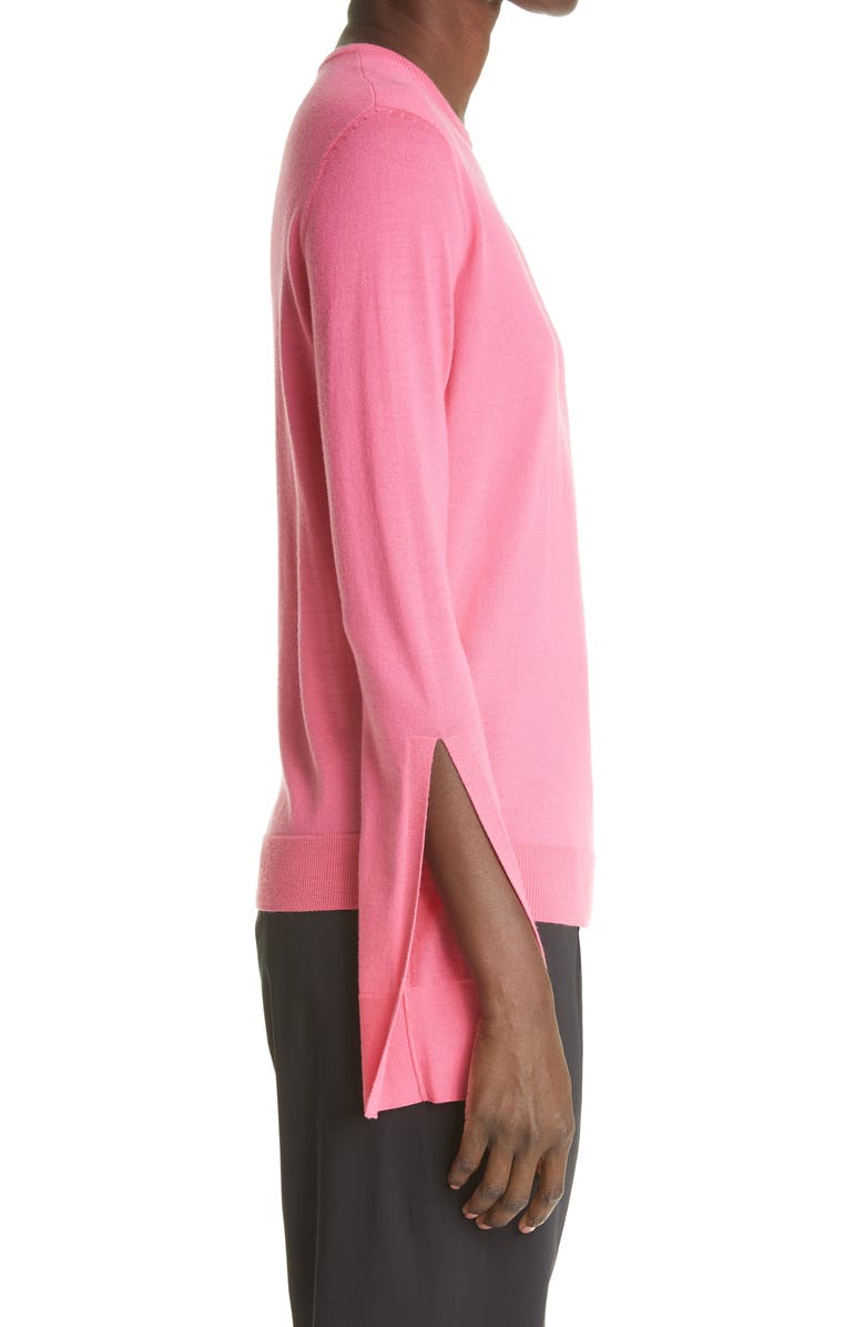 St. John Collection Slit Sleeve Wool & Silk Sweater, Alternate, color, 