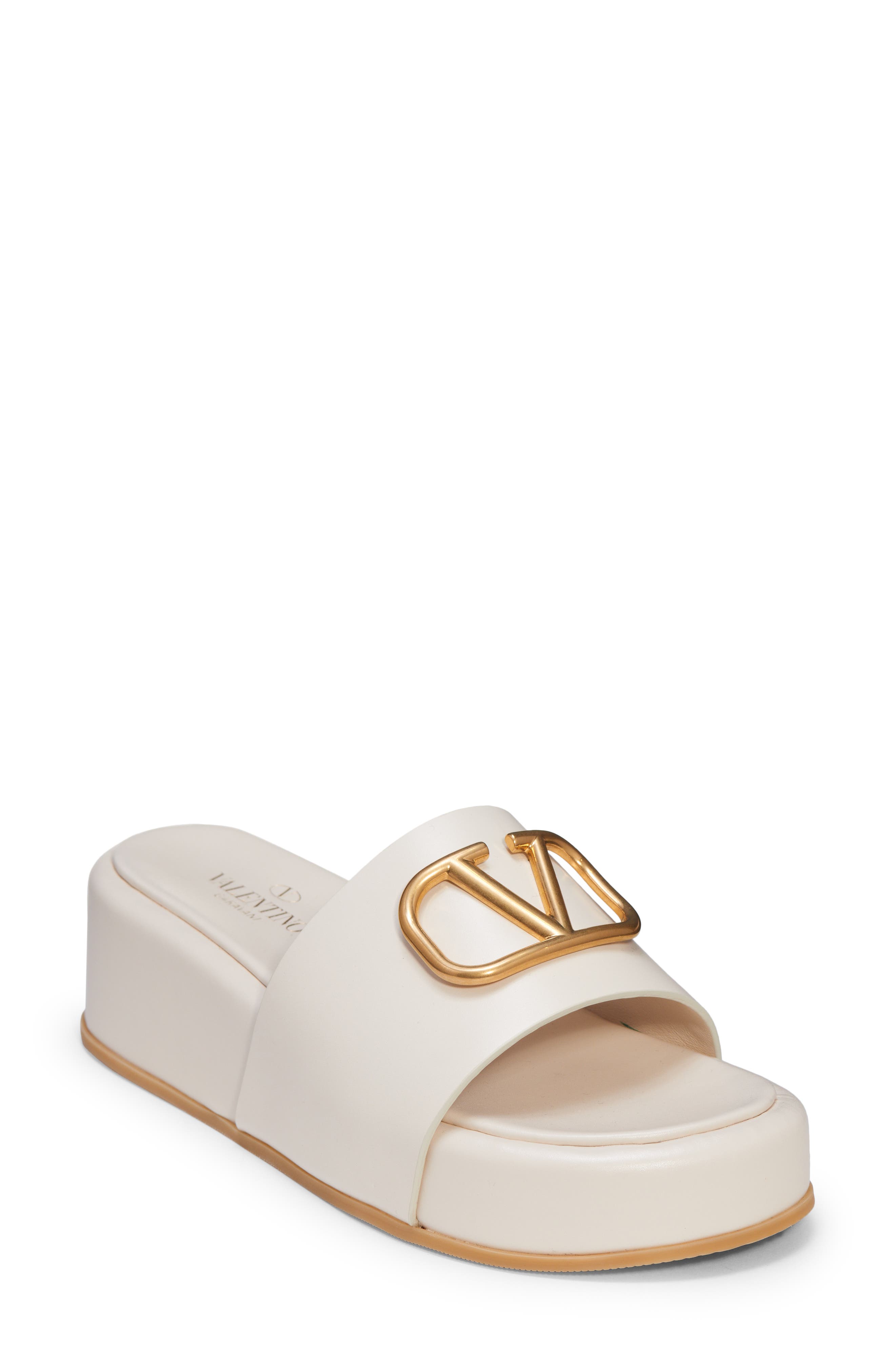 Valentino Garavani VLOGO Platform Slide Sandal, Main, color, 