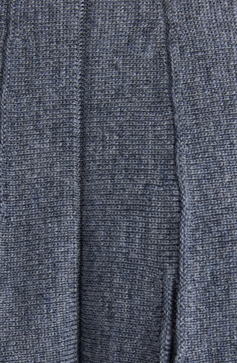 Balenciaga Pleated Wool Skirt, Alternate, color, 1167 Heather Grey