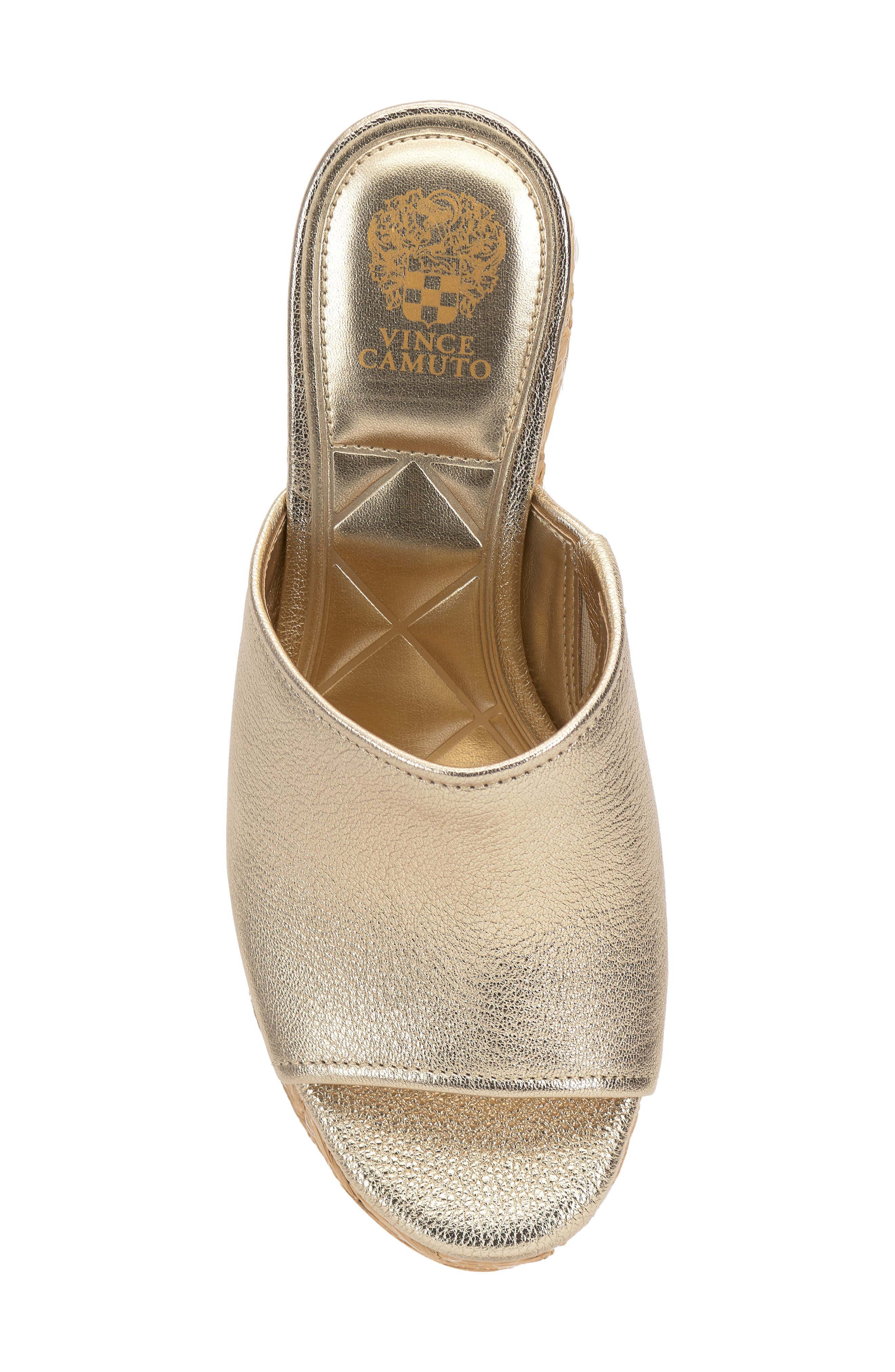 Vince Camuto Etta Platform Wedge Sandal, Alternate, color, Egyptian Gold