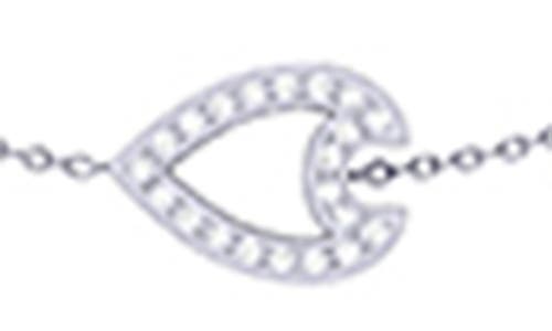 Luvmyjewelry Avani Open Raindrop Diamond Station Necklace In Metallic
