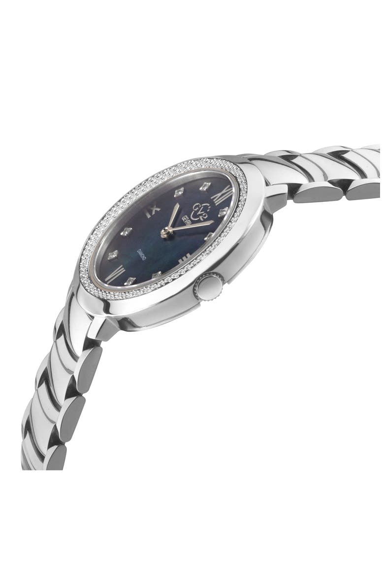 Amalfi Mother-of-Pearl Swiss Diamond Watch, 34mm - 0.04ct., Alternate, color, SILVER