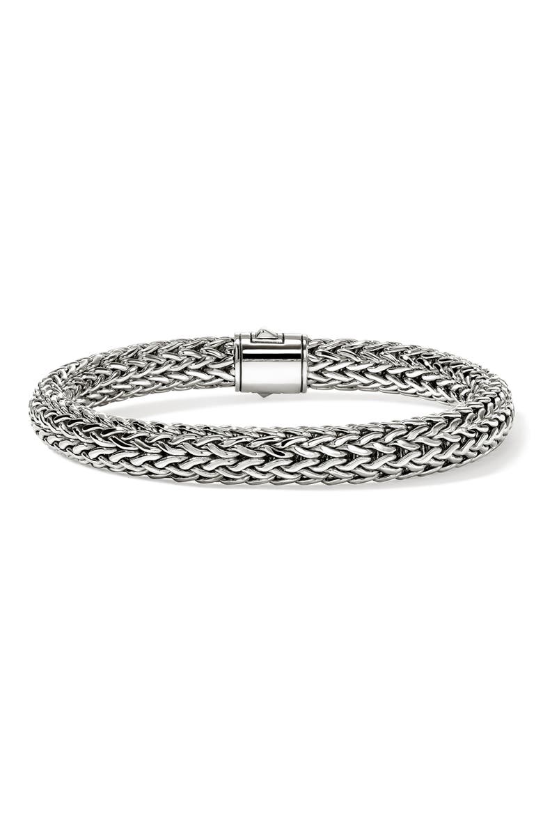 Icon Bracelet, 7.5mm, Alternate, color, SILVER