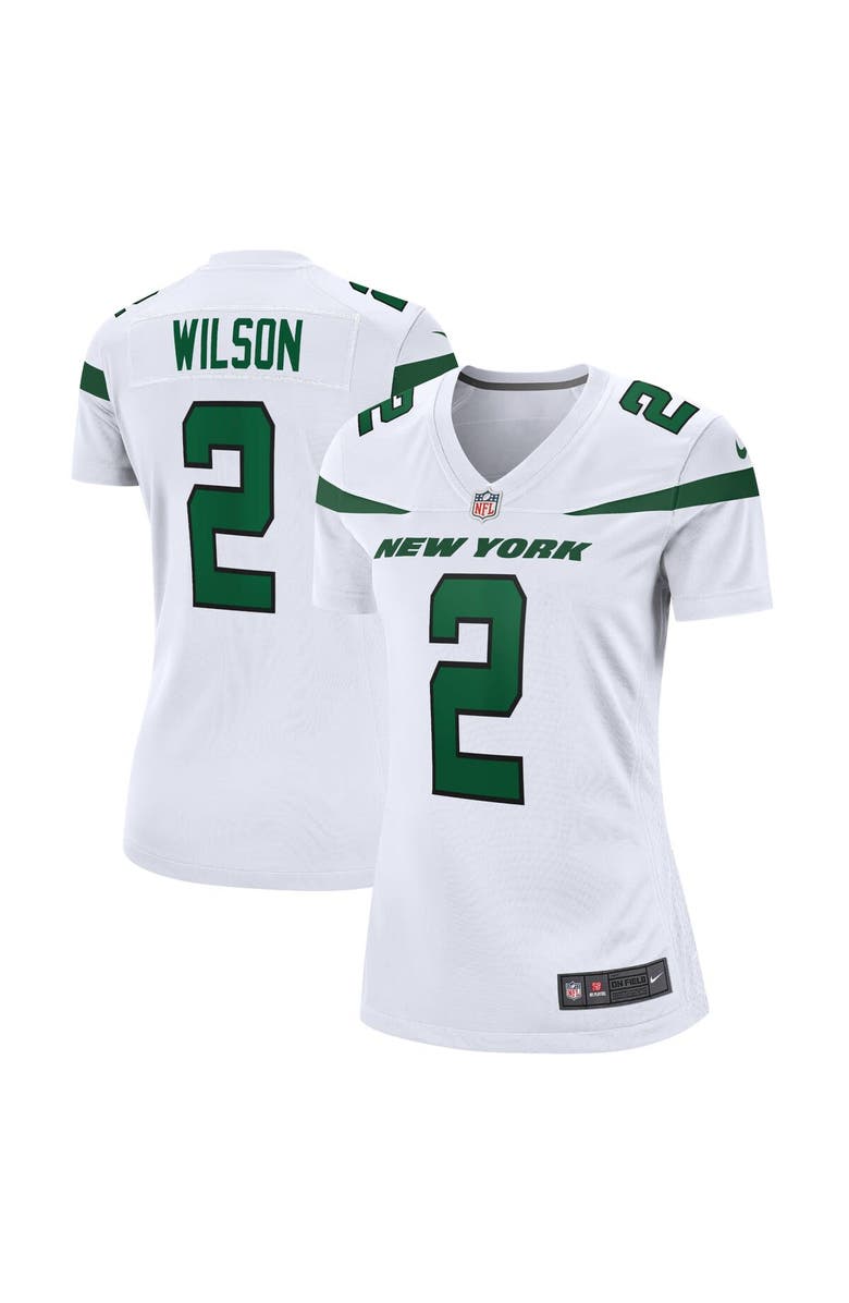 Nike Women's Nike Zach Wilson White New York Jets Player Jersey, Main, color, 