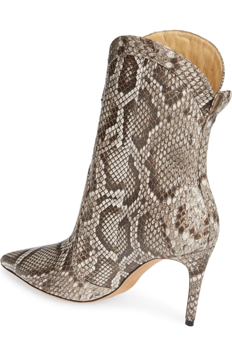 Alexandre Birman Esther Genuine Python Pointed Toe Boot, Alternate, color,