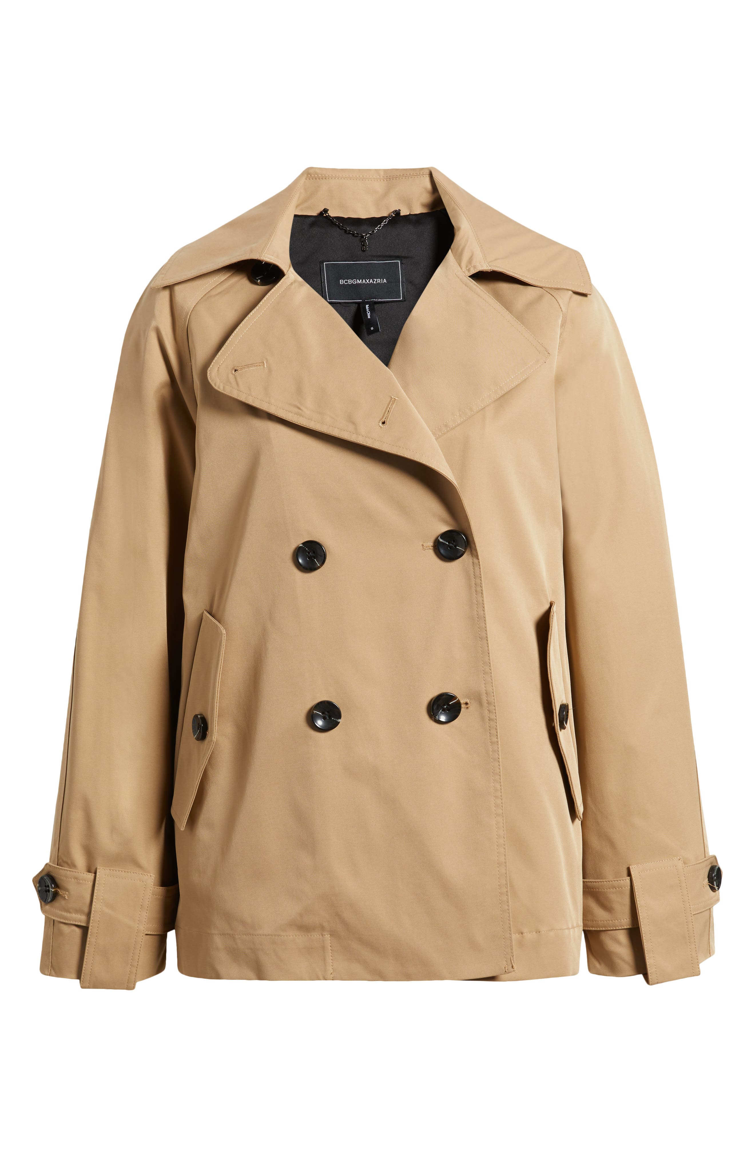 Double Breasted Short Trench Coat (Women) | Nordstrom