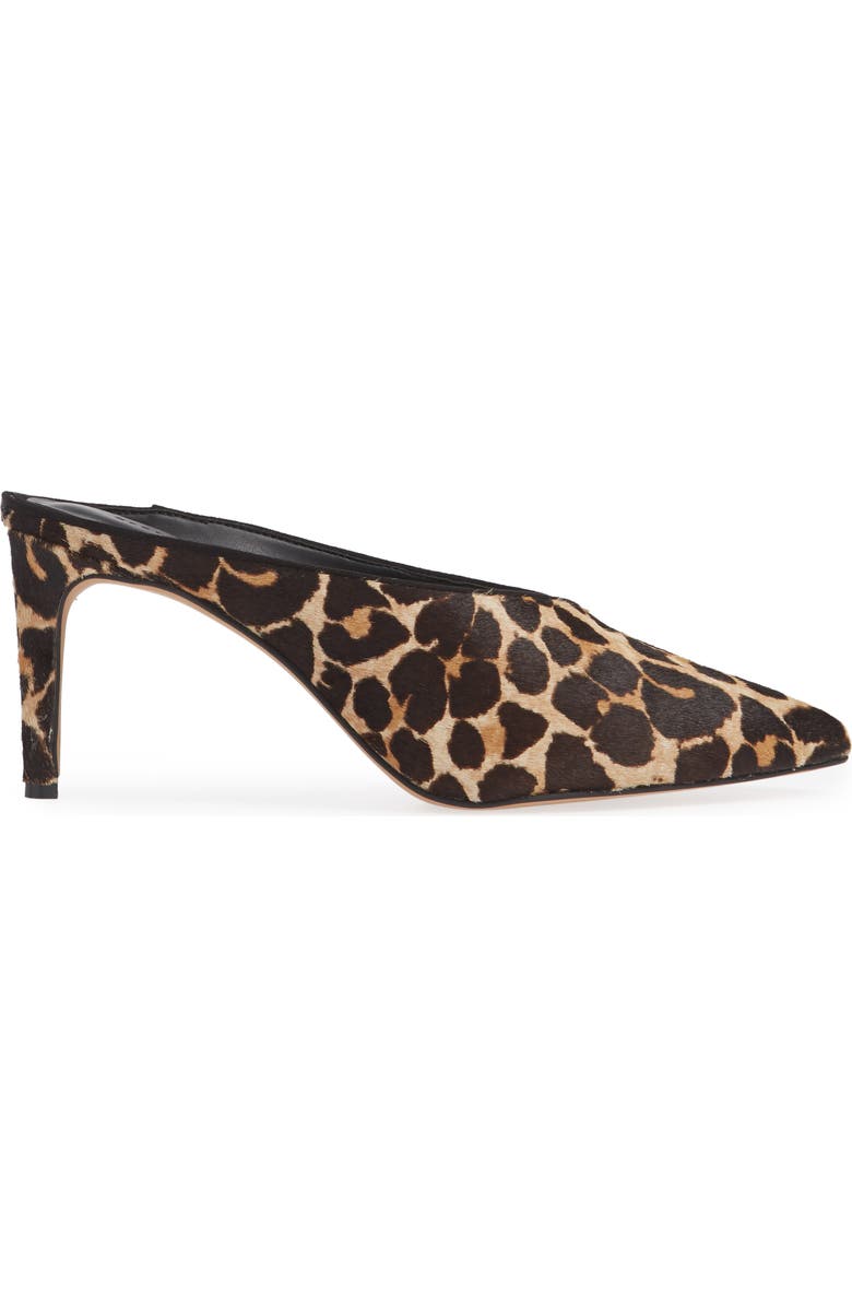 Rebecca Minkoff Gabien Leopard Print Genuine Calf Hair Mule, Alternate, color,