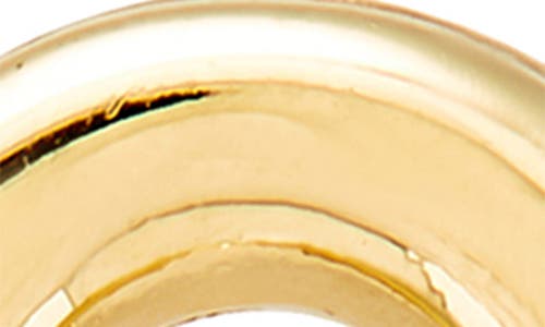 Frankie & Zoe Small Paper Clip Stud Earrings In Gold