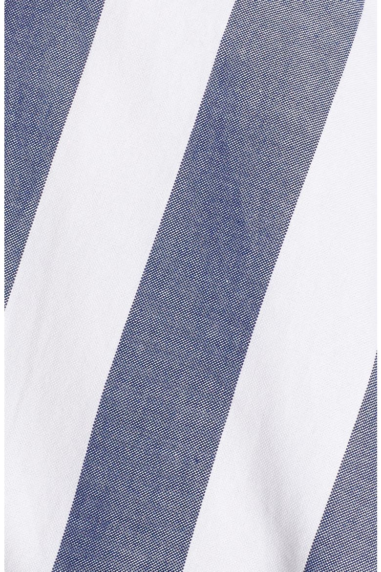 Cotton Fit & Flare Dress, Alternate, color, BLUE/ IVORY