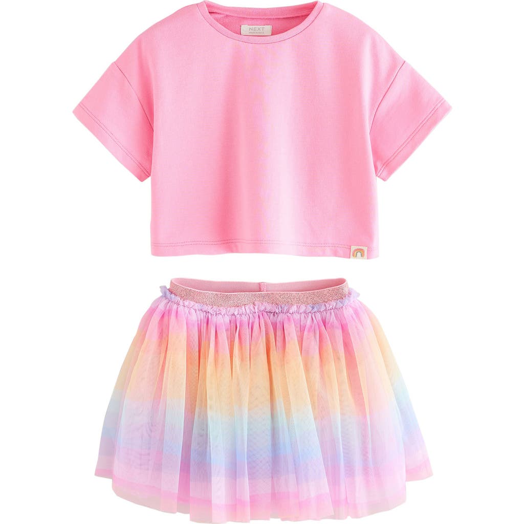 Next Kids' T-shirt & Rainbow Tutu Skirt Set (baby, Toddler & Little Kid