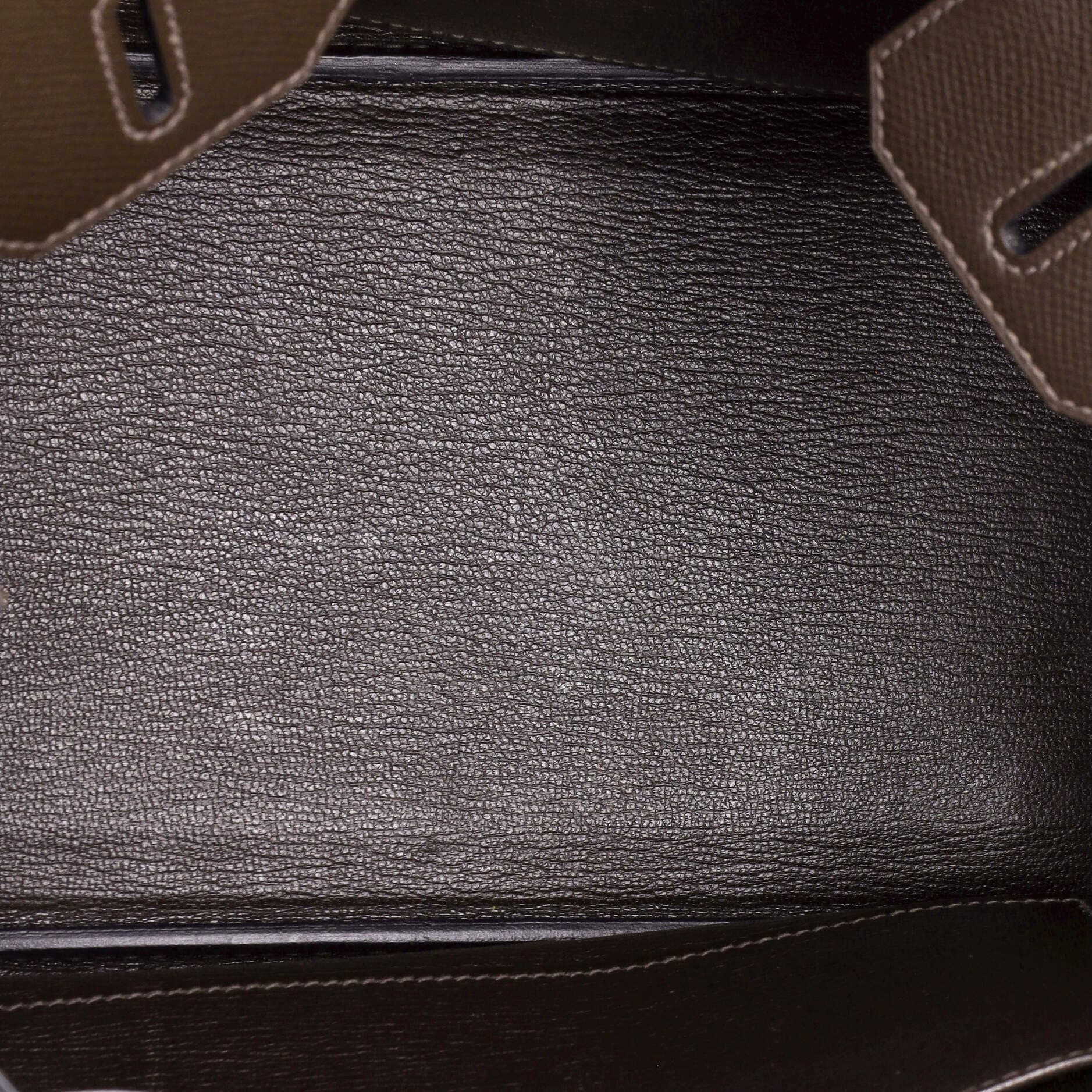 Pre-Owned Hermes Birkin Handbag Brown Epsom with Palladium Hardware 30, Alternate, color, 