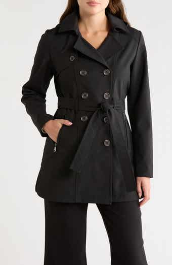 Softshell Double-Breasted Trench Coat
