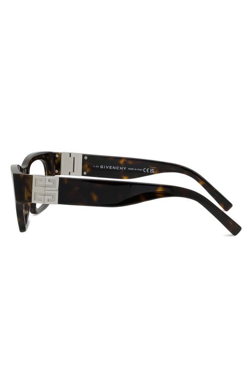 Givenchy 4g 52mm Square Optical Glasses In Blonde Havana