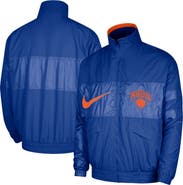 Nike Men's Nike Blue New York Knicks Courtside Versus Capsule Full-Zip Jacket