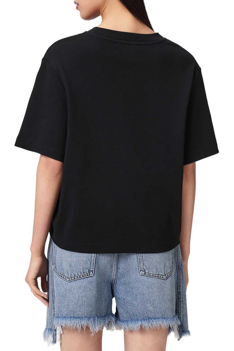 Sofia Lisa Boxy Cotton Graphic T-Shirt, Alternate, color, BLACK