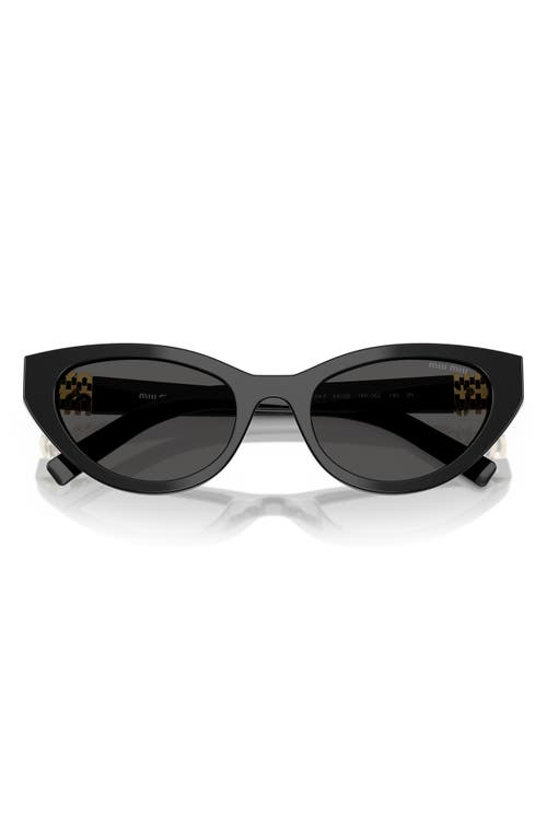 Miu Miu 54mm Butterfly Sunglasses In Black