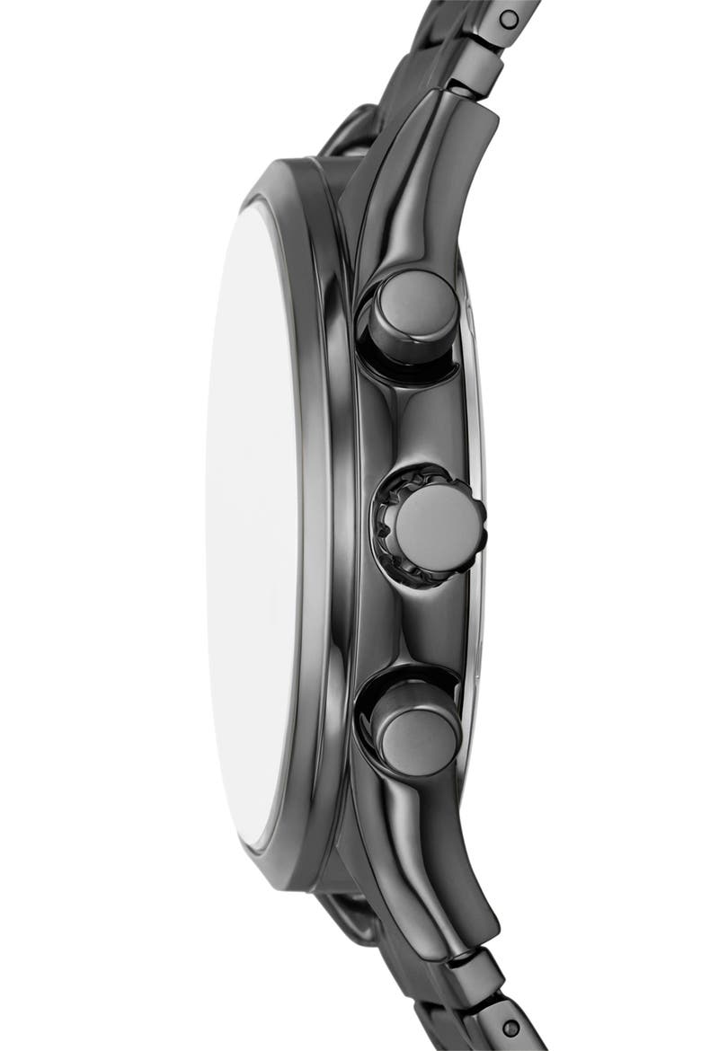 Fenmore Three Hand Quartz Bracelet Watch, 44mm, Alternate, color, SMOKE