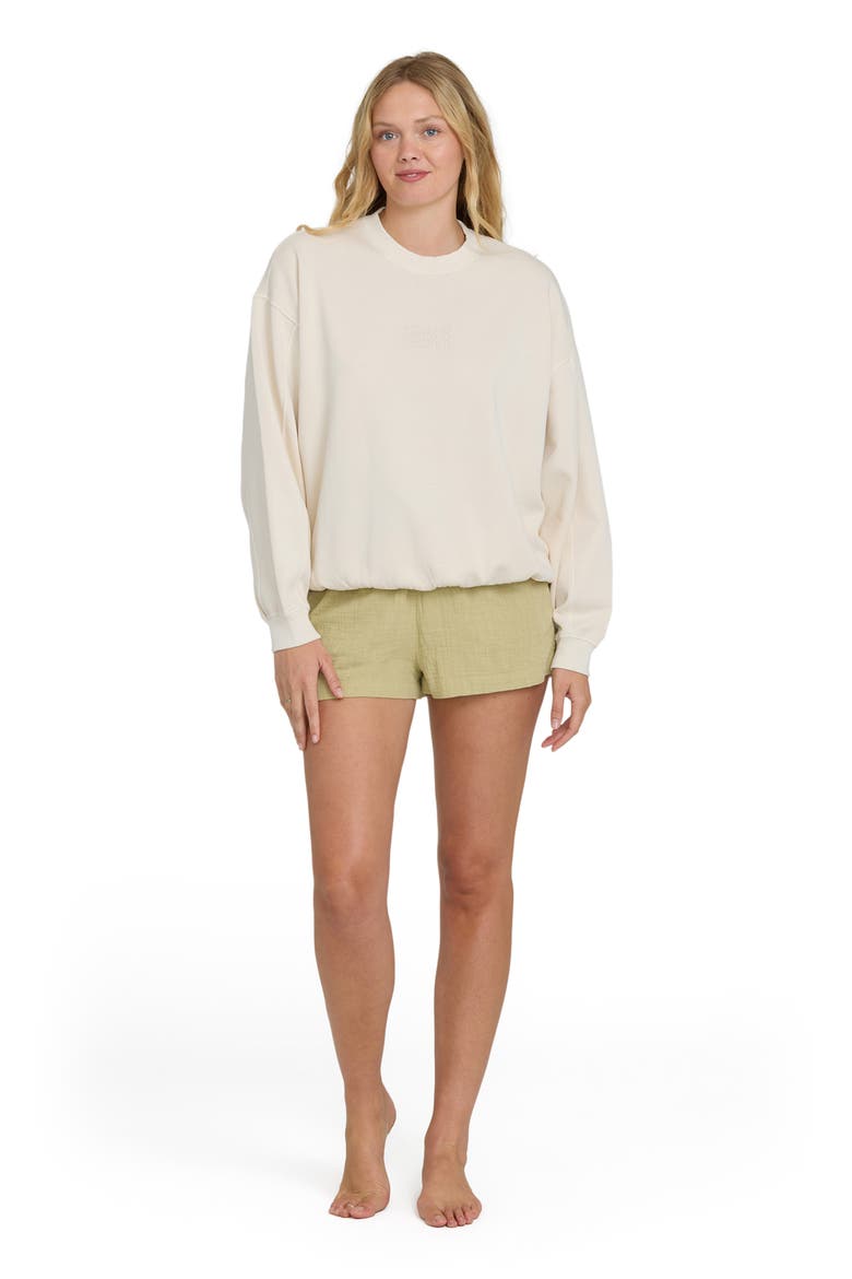 Kendal Bleached Out Sweatshirt, Alternate, color, VANILLA