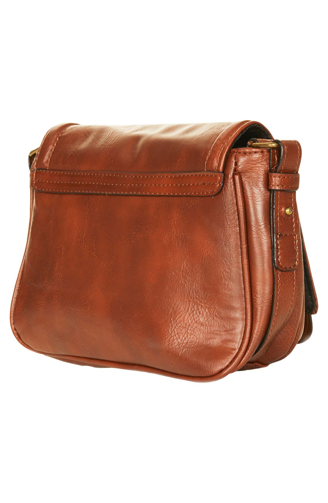 Faux Leather Crossbody Bag, Alternate, color, TAN