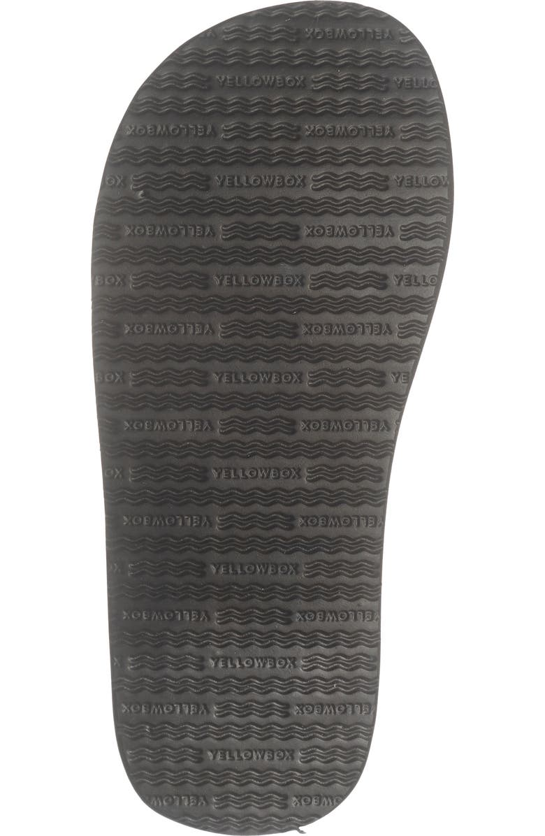 Yellow Box Premium Benji Lasercut Flip Flop, Alternate, color, Dark Brown