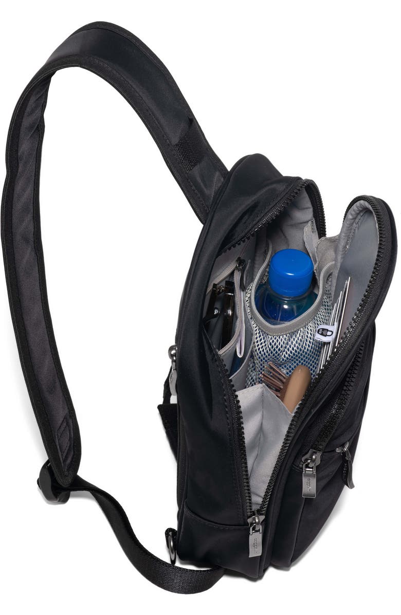 BAGGALLINI Waverly Sling Bag, Alternate, color, Black Twill