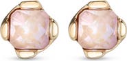 UNODE50 Pink Crystal Stud Earrings