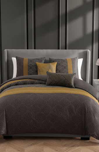 Bebejan Golden Hex Reversible 5-Piece Comforter Set