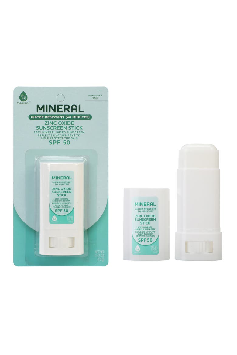 Mineral Zinc Oxide Sunscreen Stick SPF 50, Main, color, White
