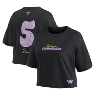 FANATICS Women's Fanatics Jayden Daniels Black Washington Commanders Fashion Cropped T-Shirt