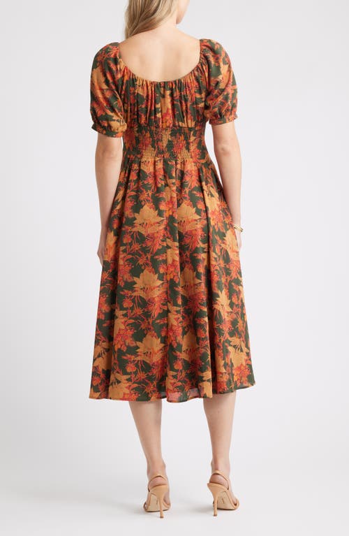 Chelsea28 Floral Fit & Flare Midi Dress In Multi
