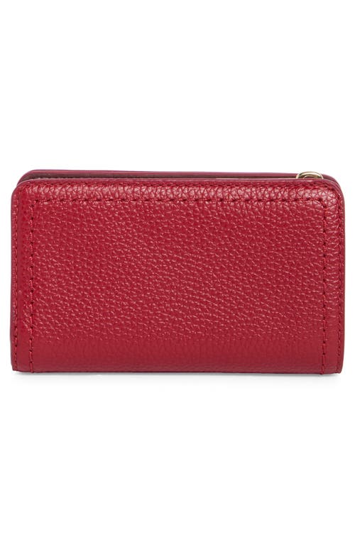 Marc Jacobs Groove Slg Leather Compact Wallet In Red