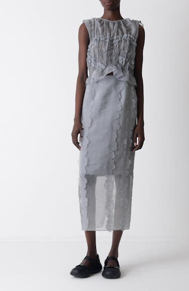 スカート Cecilie Bahnsen Antiqued Pink Organza Skirt Cecilie Bahnsen Antiqued Pink Organza Skirt | italist