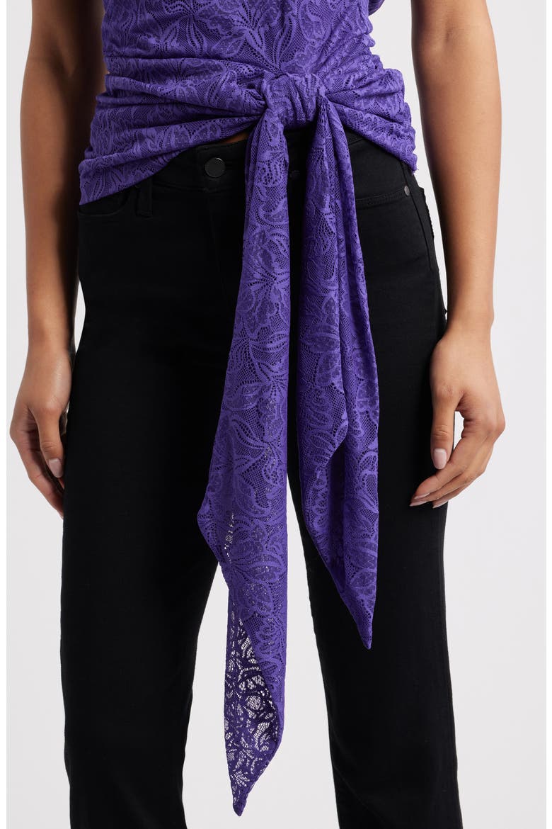 Batya Backless Lace Top, Alternate, color, DEEP VIOLET