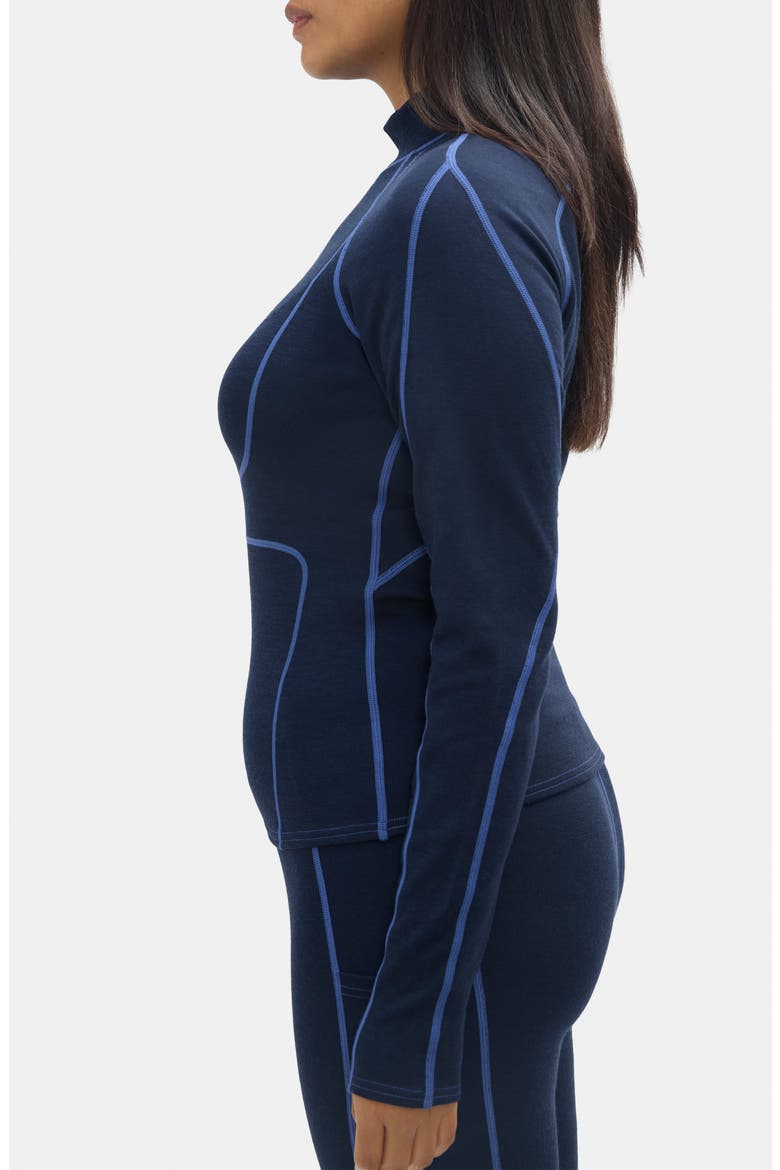 Fay Base Layer Top, Alternate, color, NAVY