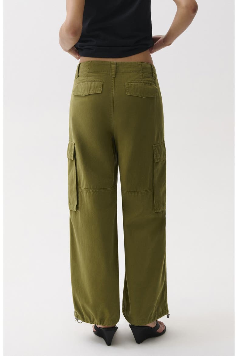 Petra Wide Leg Cargo Pants, Alternate, color, DEEP MOSS