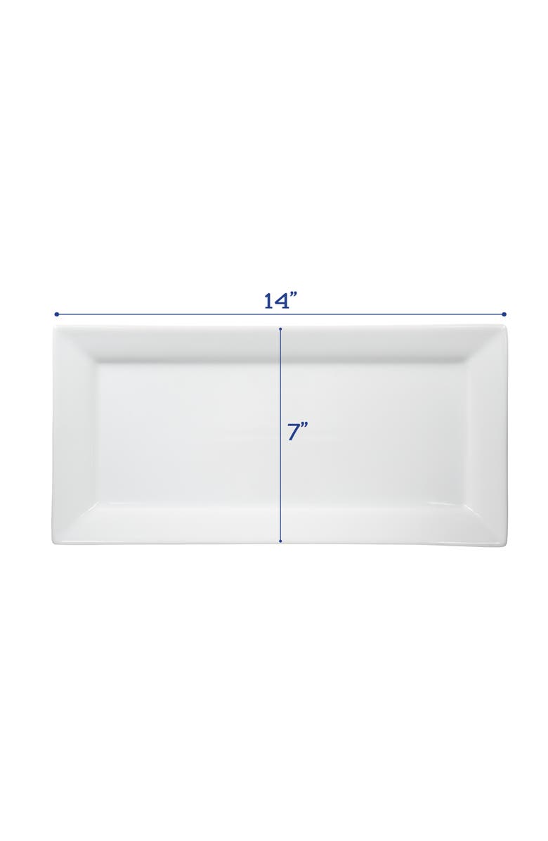 BIA Cordon Bleu Set of 2 Rectangular Platters, Alternate, color, White